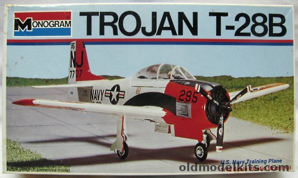 Monogram 1/48 T-28B - Trojan US Navy VA-122 or VT-3 / JSDF  /  Mexican Air Force - Japanese Bandai Issue, 8906-500 plastic model kit